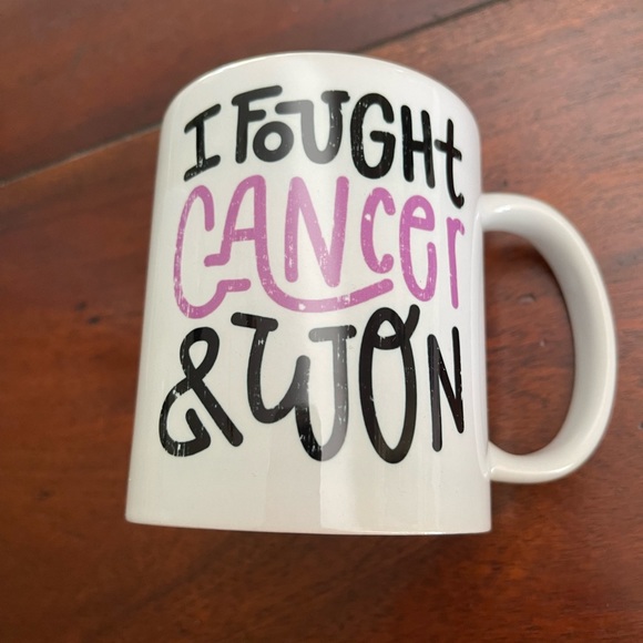 “I fought cancer and won” 11oz coffee mug - Picture 2 of 4